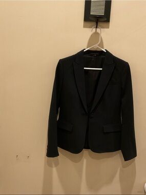 Theory Black Women's Single-Button Blazer